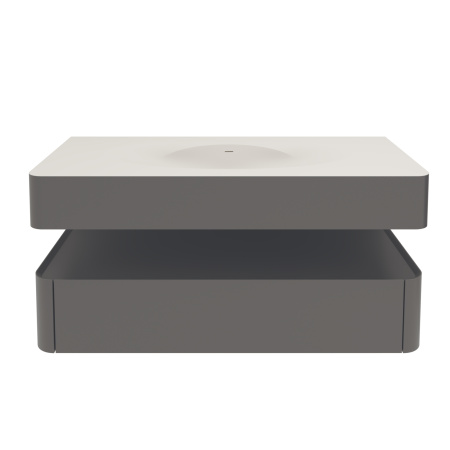Тумба под раковину Vincea Caprice 120 VMC-4CA120MG серая матовая фото