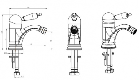 Смеситель для биде Boheme Crystal 266-CRST фото