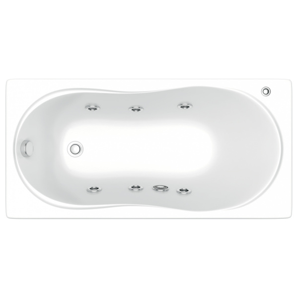 Ванна акриловая с гидромассажем Bas Лима 130х70 фото
