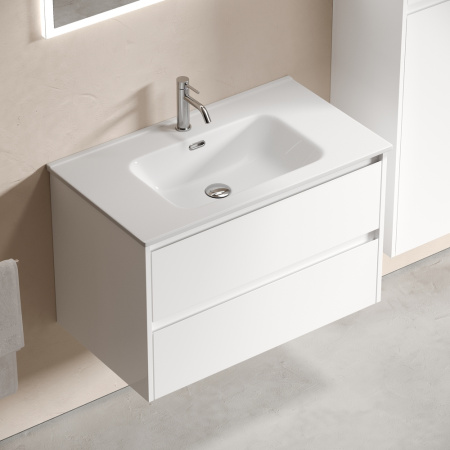 Тумба под раковину Sancos Libra LB80W белая фото