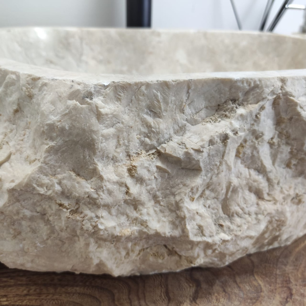 Накладная раковина из мрамора Erozy Cream EM-00839 (47*37*15см) фото