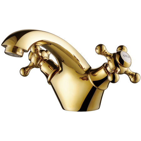 Смеситель для раковины двухвентильный Kaiser Grace 52011-3 золото фото