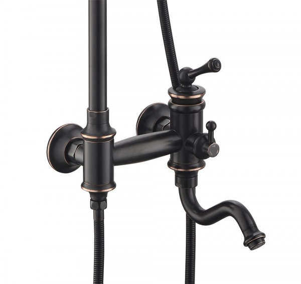 Душевая система (стойка) Timo Adelia SX-6010/04 черный антик фото