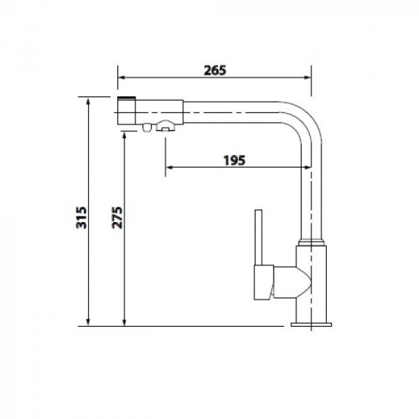 Смеситель для кухни кухни с фильтром для воды Kaiser Teka 13044-7 бежевый мрамор фото