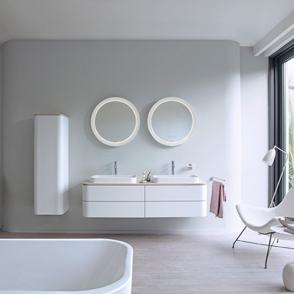 Зеркало с подсветкой Duravit Happy D.2 Plus HP7481S0000 90х90 фото
