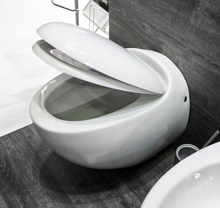 Унитаз подвесной Sanita luxe Ringo с сиденьем soft close RNGSLWH0104 фото