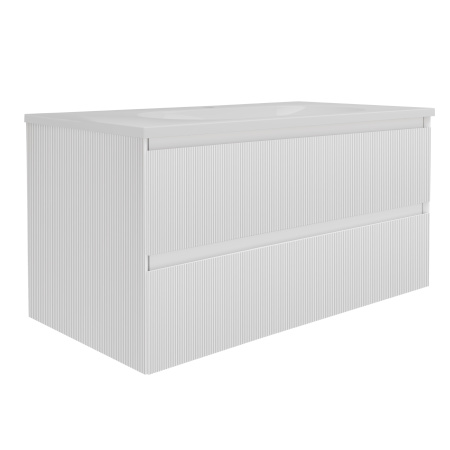 Тумба под раковину Vincea Welle 100 VMC-2WL100MW M.White Soft-touch фото