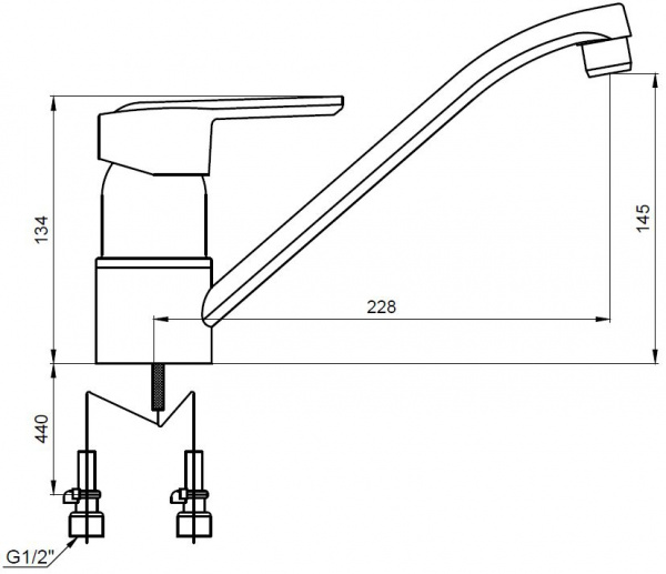 Смеситель для кухни Kaiser Orbit 20033 фото