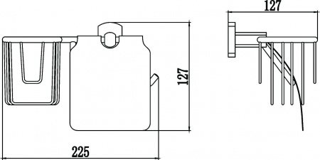 Держатель для туалетной бумаги и освежителя Savol 99 S-R09951 фото