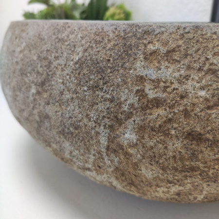 Накладная раковина из речного камня RS01486 (42*33*16) фото