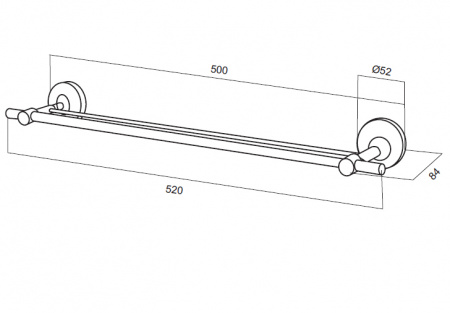 Двойная вешалка для полотенец Am.Pm Bliss A55335464 фото
