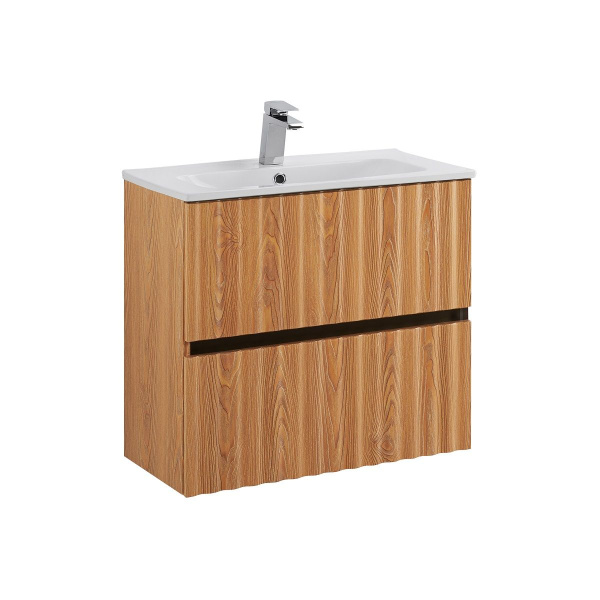 Тумба под раковину Art&Max Elegant AM-ELEGANT-600-2C-SO-BR-P бран / с подсветкой фото