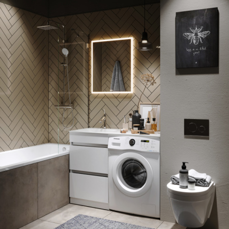 Зеркало с подсветкой и обогревом Aqwella Vision 60 VIS0206AH 70x60 фото