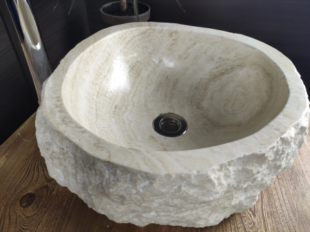 Накладная раковина из оникса Indo Erozy Блитар EO-00079 фото