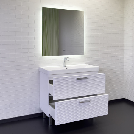 Тумба с раковиной Comfortу Танжер 00-00019535CF белая матовая фото