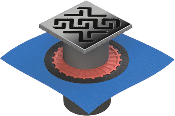 Душевой трап Berges Wasserhaus Zentrum Antik 090465 15x15 см с вертикальным сифоном фото