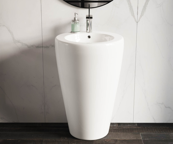 Напольная раковина Ceramica Nova 850 CN1807 белая фото