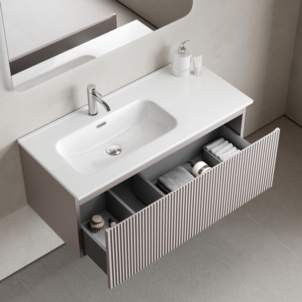 Тумба под раковину Sancos Snob R 1.0 SNR1.0100LSM Doha Soft фото