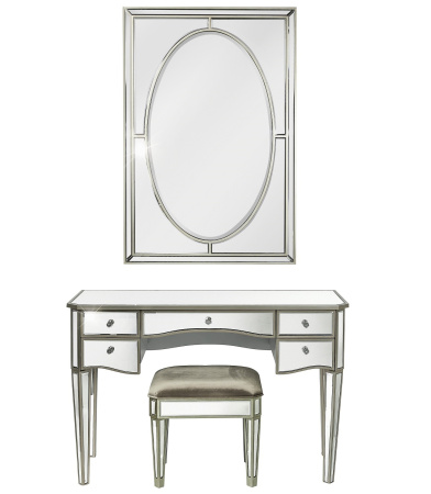 Зеркало в раме Art-Zerkalo Romantica MD1678SL 79x117 серебро фото