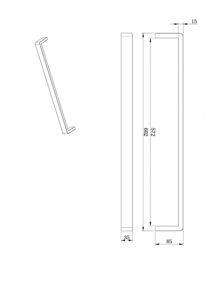 Полотенцедержатель AltroBagno Aperto 081305 Cr фото