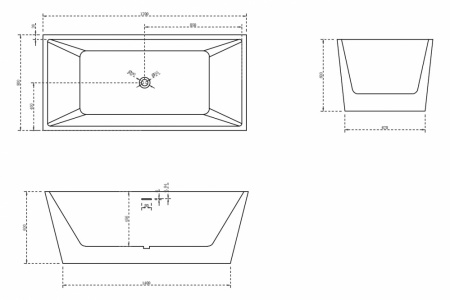 Ванна акриловая Abber AB9224-1.7 170x80 фото