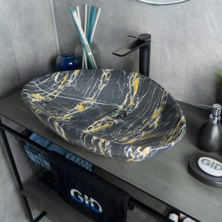 Накладная раковина GID 207 59х39 фото