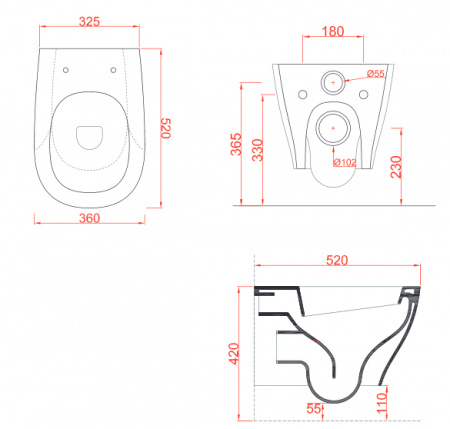 Унитаз подвесной Artceram Ten TEV005 01 00 bi фото