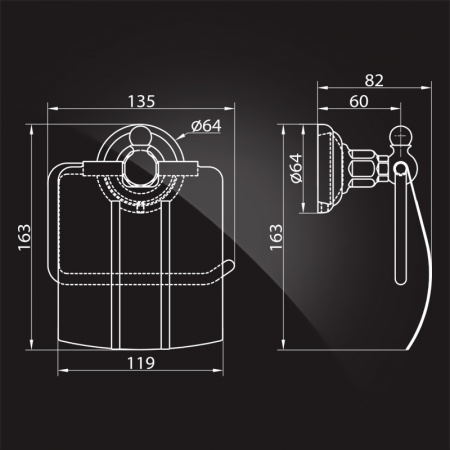 Держатель для туалетной бумаги Elghansa Praktic Gold PRK-300-Gold фото