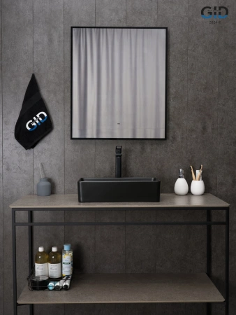 Накладная раковина GID Bm1104 53359 46x23 черная матовая фото