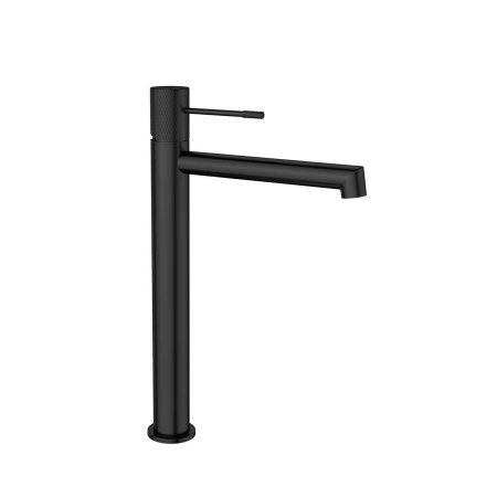 Высокий смеситель для раковины Vincea Desire VBF-1D2MB черный матовый фото