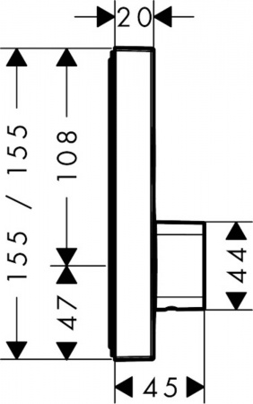 Термостат Hansgrohe ShowerSelect 15768000 фото