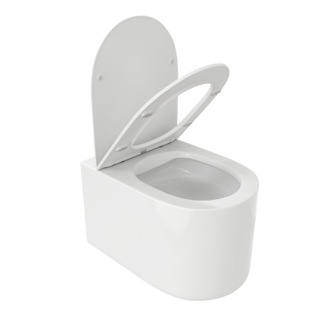 Унитаз подвесной безободковый Cerutti SPA Tanaro Aria CT8910 с сиденьем фото