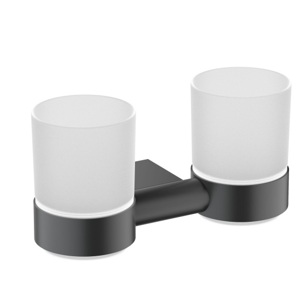 Двойной стакан для зубных щеток Timo Luiro 18534/03 Черный фото