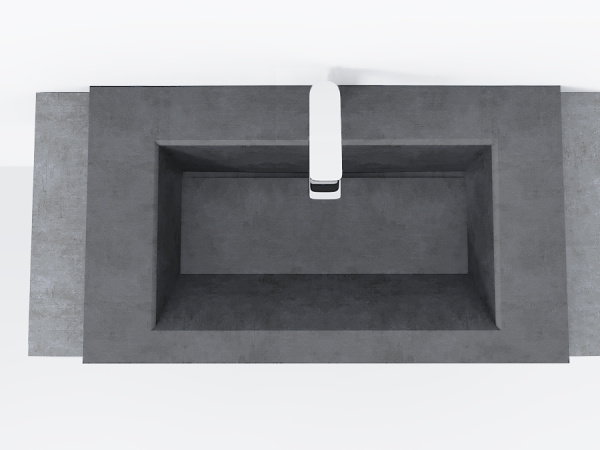 Раковина из бетона Jorno Incline 80 Inc.08.80/P/Bet/JR фото