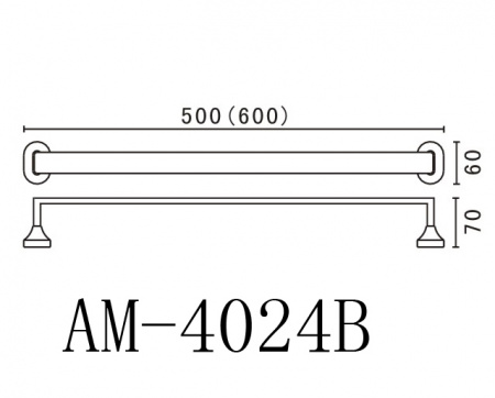 Полотенцедержатель Art&Max Ovale AM-E-4024B хром фото