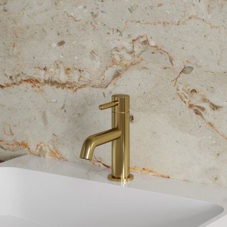 Cмеситель для раковины Omnires Y Y1210NGLB золото брашированное фото