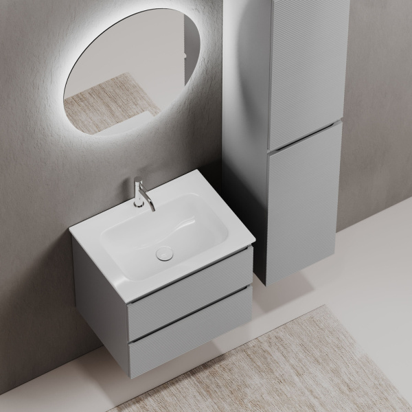 Тумба под раковину Sancos Folk FL60ES Ergraut soft фото