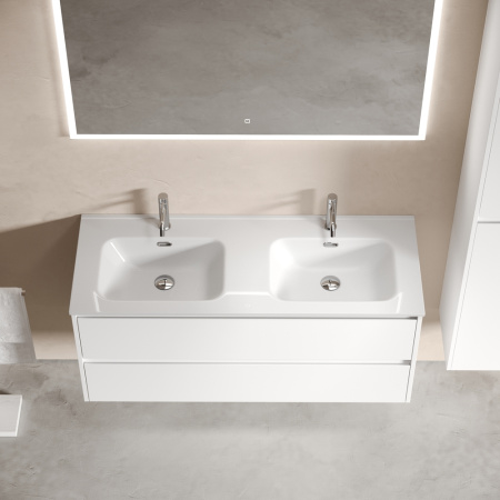 Тумба под раковину Sancos Libra LB120-2W белая фото