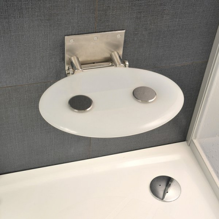 Унивеpсальное сиденье для душа Ravak Ovo-P B8F0000001 белое матовое фото