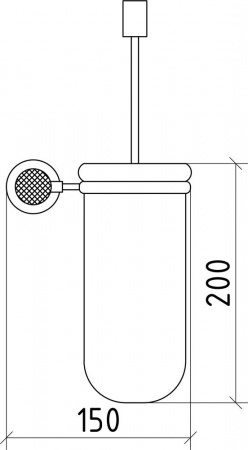 Ершик для туалета Boheme Royal Crystal 10933-G фото