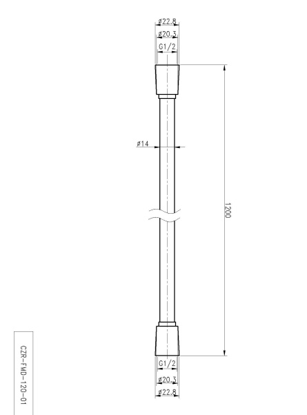 Шланг для душа Cezares CZR-FMD-120-NOP фото