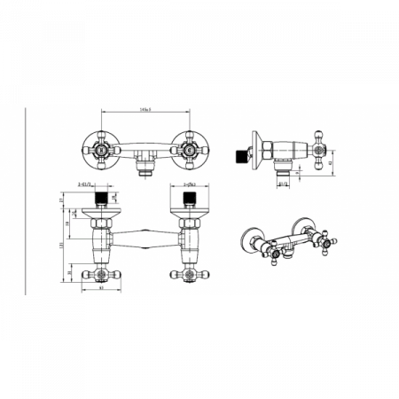 Смеситель для душа Boheme Satine 314-ST фото
