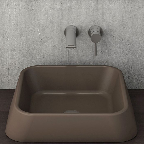 Накладная раковина Bocchi Elba 1005-025-0125 кофейная фото