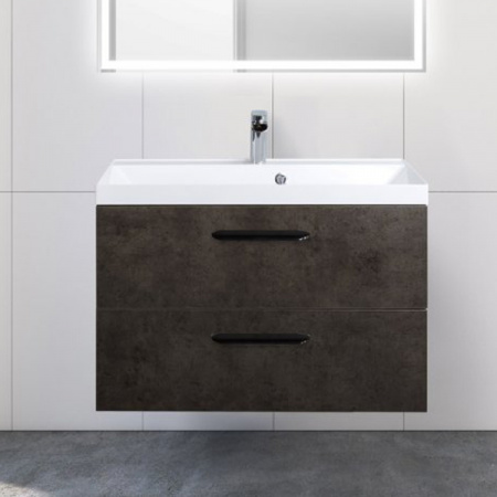 Тумба под раковину Belbagno Aurora AURORA-800-2C-SO-CS Cemento Scuro фото