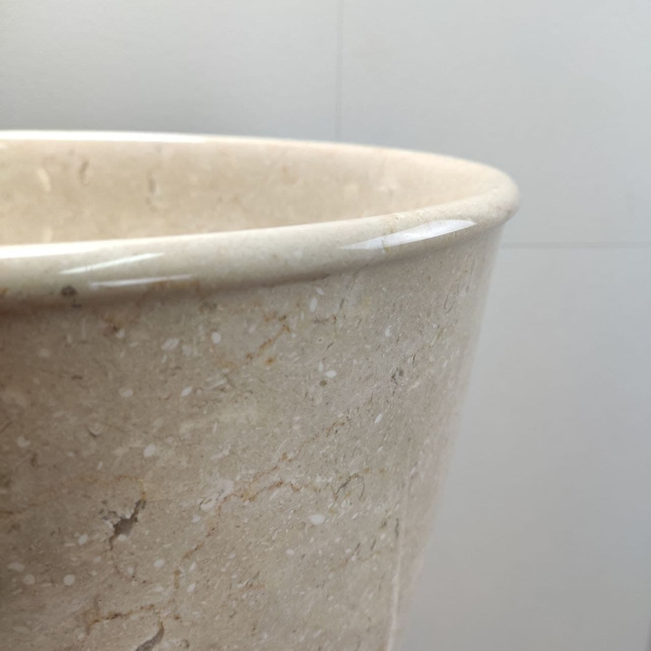 Раковина напольная из мрамора Pedestal Cream/Cream MN-0402 фото