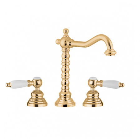 Смеситель для раковины двухвентильный Gattoni Vivaldi Lever 13100/13D0oro фото