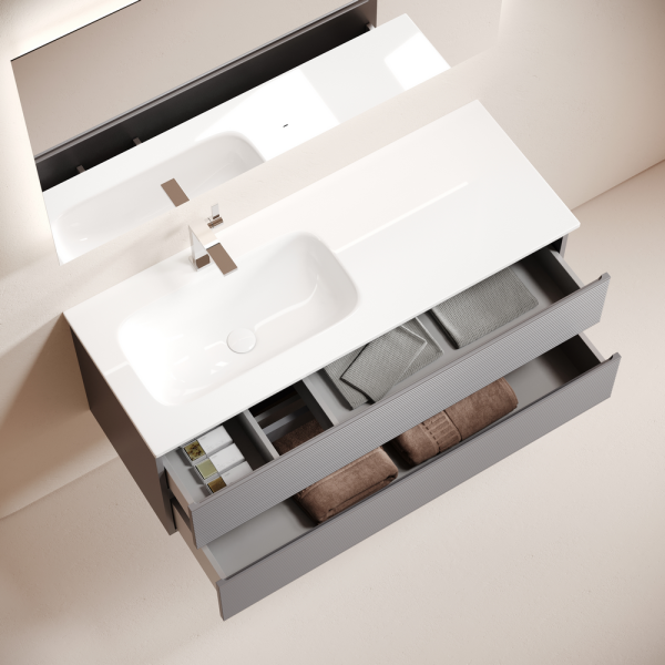 Тумба под раковину Sancos Folk FL120LGS Grey soft фото