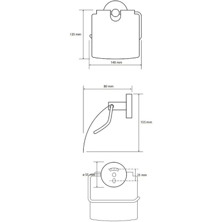 Держатель для туалетной бумаги Bemeta Amber 155112012 медное золото фото