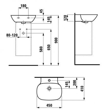 Подвесная раковина Laufen Ino 8.1530.1.000.104.1 фото