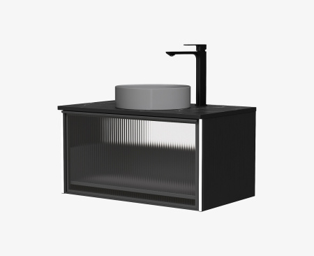 Тумба под накладную раковину EQUIL Stoune tpSTOUNE80.1Y-35 дуб черный фото